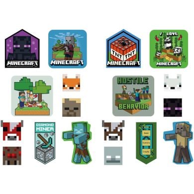 Набор наклейок 2D Yes Minecraft Characters 708531