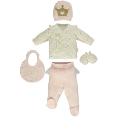Набор одежды из 5 предметов для новорожденных SHOWY STAR Bebetto 0-3м/62см Z 753