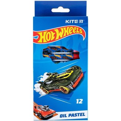 Пастель масляная, 12 цветов Hot Wheels Kite HW24-071