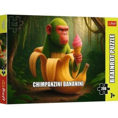 Пазли 200 BrainRots Chimpanzini Bananini Trefl 13365