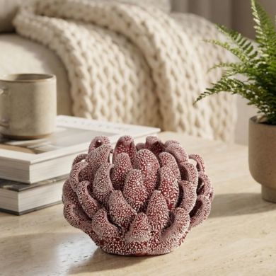 Подсвечник для свечи-таблетки &Oslash;10,5x7,5 см SERINA, фарфор, красный Light&Living 7793679