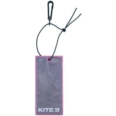 Підвіска м'яка світловідбиваюча, прямокутна, бузкова Kite K23-109-4