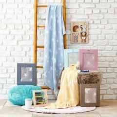 Плед детский 80x120 голубой Karaca Home 200.16.01.0411, 80x120