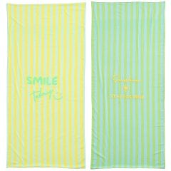 Пляжное полотенце SUNSHINE/SMILE (80x180x1 см) J-LINE 61428
