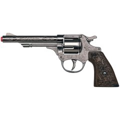 Игрушечный револьвер Gonher Cowboy на пистонах, 8-зарядный 80/0