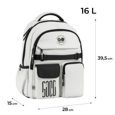 Рюкзак GoPack Education 183 светло-серый GO26-183M-2