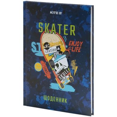 Щоденник шкільний, тверда обкладинка, Skate Kite K21-262-6