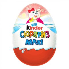 Шоколадне яйце Kinder Surprise Maxi Natoons в асортименті 100 г 4008400230726