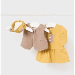 Платье и жилетка Mayoral 74 Желтый 2807