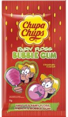 Жувальна гумка Chupa Chups Fairy Floss Strawberry солодка вата 6911316100817 