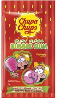 Жевательная резинка Chupa Chups Fairy Floss Strawberry сладкая вата 6911316100817 