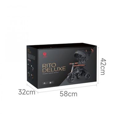 Велосипед складаний триколісний дитячий Rito Deluxe Black S380-17RitoDeluxeBlack