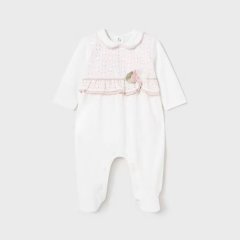 Боди закрытая ножка, длинный рукав 2A, р.56 Белый Mayoral 1705