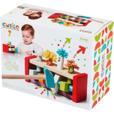 Деревянная игрушка Cubika Клоуны-прыгуны 13746, Разноцветный