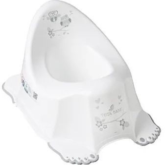 Горшок Сова с противоскользящей резиной и музыкой Белый TEGA BABY PO-047-103