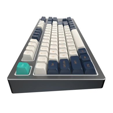 Игровая клавиатура KD87В Mech. Gateron cap teal ENG/RU KB-GCT-872-702124