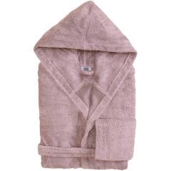 Халат PERLA с капюшоном, Размер M, INCENSO Biancoperla Розовый