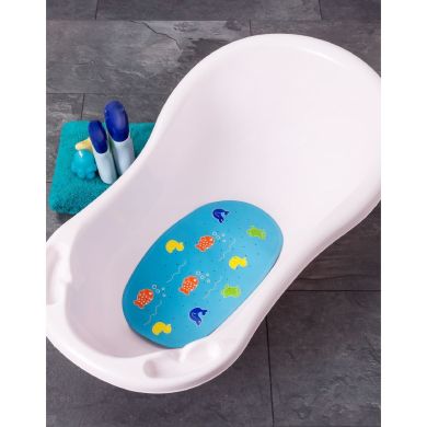 Килимок у ванну Антиковзаючий кольоровий, Reer 9839, Блакитний