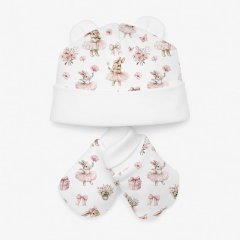 Комплект: шапочка и царапки My Little Pie Bubbles 1/3 месяцев (56-62) SET010, 1/3 місяців (56-62), 56