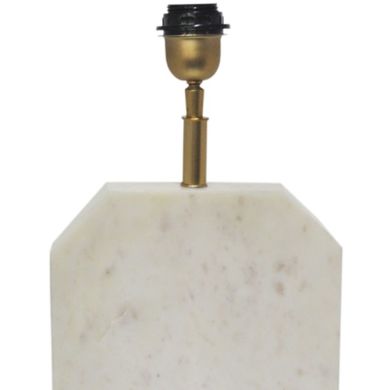 Лампа MACAEL белый мрамор + GOLD MATT 26x10x58см Fancy home collection 620-317