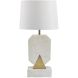 Лампа MACAEL белый мрамор + GOLD MATT 26x10x58см Fancy home collection 620-317