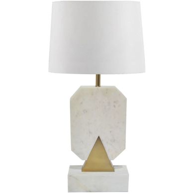 Лампа MACAEL белый мрамор + GOLD MATT 26x10x58см Fancy home collection 620-317