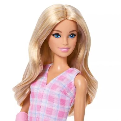 Кукла Barbie Модница розовая клеточка JJN56