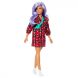 Кукла Barbie Барби «Модница» в клетчатом платье GRB49