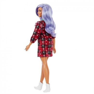 Лялька Barbie Барбі «Модниця» у клітчастій сукні GRB49
