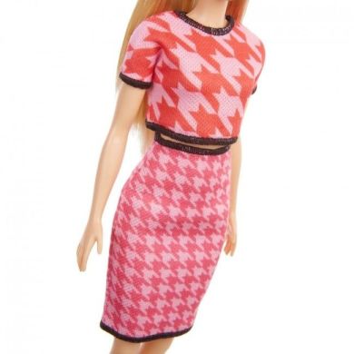 Лялька Barbie Барбі Модниця у костюмі в ламану клітинку GRB59