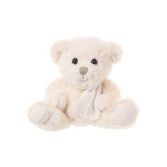 М'яка іграшка Bukowski (Буковскі) Ведмедик Олівер з білим шарфом, 15см, білий 7340031371759