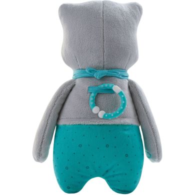Мягкая игрушка для сна MyHummy Teddy Bear Leon с датчиком сна 5907637944446, Серый