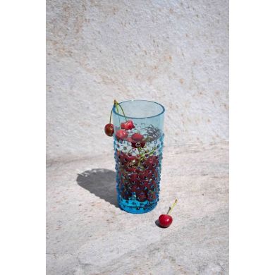 Набор 2шт Стакан для напитков 400 мл Hobnail, Azure, набор 2шт KLIMCHI 21013/400-361/27
