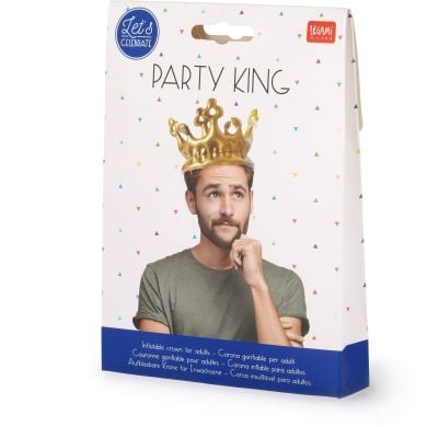 Надувная корона Party King Золотая Король Legami CRO0001