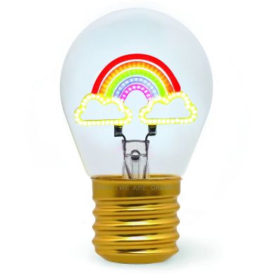 Настольная лампа в форме лампочки Радуга Legami CLB0008
