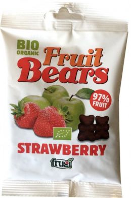 Органические фруктовые медвежуйки со вкусом яблока и клубники Fruit Bears HODK-004850
