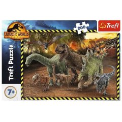 Пазлы (200 элементов) Динозавры из Юрского периода / Мир динозавров Trefl 13287