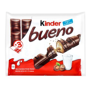Шоколадные батончики Kinder Bueno 129 г 8000500050897