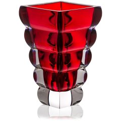 Ваза ADRIA красная 25*14,6 см, хрусталь Roga&scaron;ka 132162