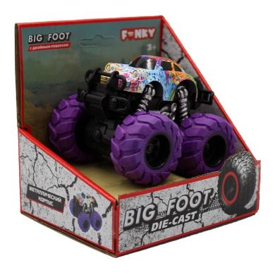 Внедорожник Funky Toys Тюнинг с двойной фрикцией 1:64 с фиолетовыми колесами FT61043
