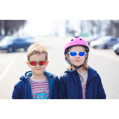 Дитячі сонцезахисні окуляри біло-блакитні серії Sport (розмір: 3 та ) Koolsun KS-SPWHSH003