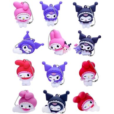 Фігурка-сюрприз на ланцюжку в кулі COOL THINGS Hello Kitty - МОЯ МЕЛОДІ ТА КУРОМІ (в ас.) HK024