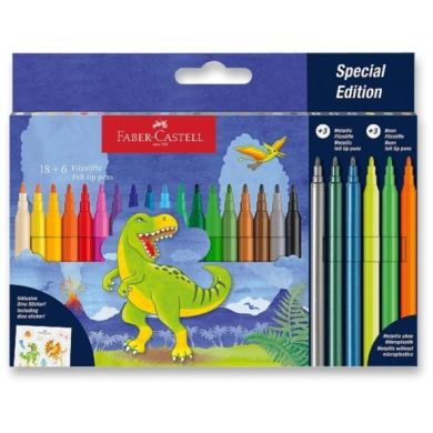 Фломастеры 24 цвета Дино Faber-Castell 32963