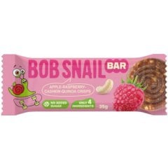 Фруктово-ягодно-ореховый батончик Bob Snail Яблоко-Малина-Кешью-Криспы Киноа 35 г Улитка Боб 4820287102497