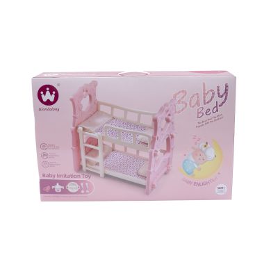 Двойная игрушка кровать с аксессуарами W6908B