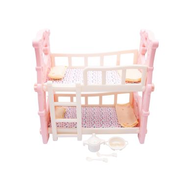 Двойная игрушка кровать с аксессуарами W6908B