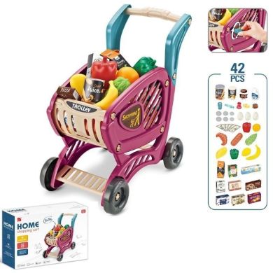 Іграшковий набір Супермаркет, корзина та 42 предмети, у коробці 32х44х10 668-81