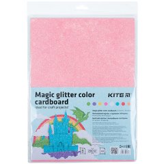 Картон кольоровий з чарівним гліттером (8 аркушів/8 кол), А4 Kite K22-423