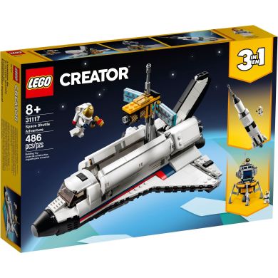 Конструктор Приключения на космическом шаттле LEGO Creator 486 деталей 31117