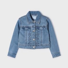Куртка для девочки джинсовая 6G, р.104 Голубой Mayoral 3474